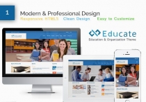 Educate - Responsive HTML5 Template Screenshot 2