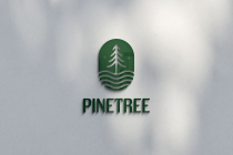 Pine Tree Natural Logo Design Template Screenshot 1