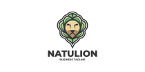Nature Leaf Lion Logo Template Screenshot 1