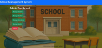 School Management System - PHP  MySQL Screenshot 1