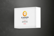 Gamer Polygonal Controller Logo Screenshot 1